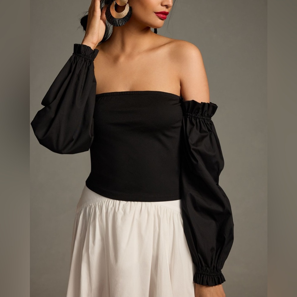 Anthropologie - Ruched Off-The-Shoulder Top